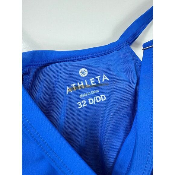 Athleta Twist Up Underwire Convertible Tankini Top Caspian Blue 32D/32DD Swim - Picture 4 of 7